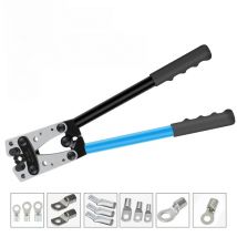 Portable Cable Hand Crimping Tool Labor-Saving Hand Tool HX-50B Crimping Pliers 6-50mm ²/ AWG 10-0 Ferrule Terminal Crimper