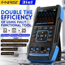FNIRSI 2C23T funzione maniglia generazione di segnale mAh 10MHZ * 2 50 ms/s 3in1 * 320 Oscilloscopio digitale a doppio canale Multimete