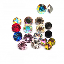 10pcs 4mm 1088 Crystal Glitter Glass Rhinestones Different Color Nail Rhinestone 3D Jewelry Making Beads DIY Nail Art Gems