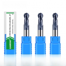 GAMONT HRC50 2-Flute Nano Coating Tungsten Steel Carbide Ball End Milling Cutter CNC Machinery Maching Special Endmills Tools