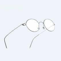 2025 Pure Titanium Screwless Eyewear Retro Eyeglasses Frame Women Round  Korean Spectacles Glasses Frame Men