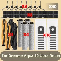 Fit For Dreame Aqua 10 Ultra Roller Main Side Brush Filter Hepa Mop Pad Cloth Bag Accessories Replacement Spare Parts