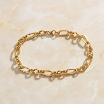 SOMMAR Hot Gift 18KGP  2020 fahion selling Gold color 21cm Girlfriend gum for bracelets circular anchor jewelry