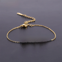 Letter Text Custom Name Bracelet For Baby Women Men Personalized Child Kid Gold Color Anklet Family Gift Stainless Steel Jewelry