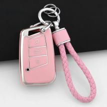 TPU Car Remote Key Case Cover For Volkswagen VW Magotan Passat B8 For Skoda Superb A7 Protected Shell Fob  Keychain Accessories