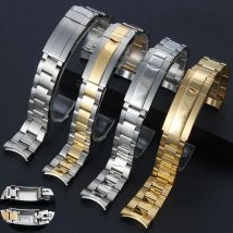 316 Solid Stainless Steel Strap 20mm 21mm for Rolex Submariner Water Ghost Band Universal Waterproof Bracelet Metal Wristband