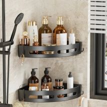 No Need for Perforat Bathroom Shampoo Holder Shower Caddy Shelve Storage No Drill Shelf Corner Towel Holder Shelves for Bathroom