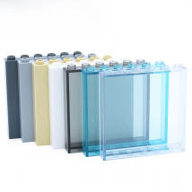 Marumine MOC Bricks 59349 Glass Panel Wall Element 1x6x5 5PCS Houses Block Window Building Blocks Assemble Particles Accessories