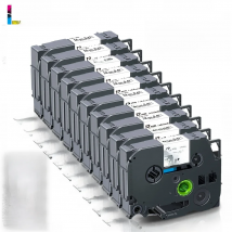 Labelwell 5/10PK 231 12mm Laminated Label Tape Compatible for Brother 231 221 131 531 631 for Brother P-Touch PTH110 Label Maker