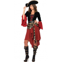 Halloween Female Pirate Costume Women Captain Pirates Cosplay Fantasia Fancy Dress