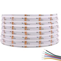 CCT RGB RGBW RGBCCT COB LED Strip Light High Density Flex FCOB LED Tape Light Dimmable FOB Linear Ribbon DC12V 24V 5M/Roll