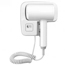 Hotel Hair Dryer Wall-mounted Strong Wind Bathroom Toilet Homestay Household Blower 1300W Powerful Free Punching with 3M Glue