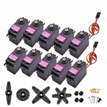 2/4pcs MG996R JR Steering Rotation Servo Motor 180 360 MG 996 High Speed Torque Metal Gear for RC Car Helicopter Arduino Robot