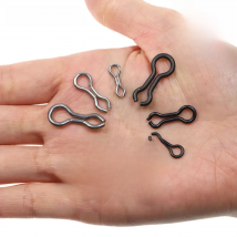 ICERIO 50pcs Stainless Steel & Brass Fishing Sinker Eyes Eyelets Splay Ring For Carp Fishing DO-IT Mould Loops DIY Jig Lures M S