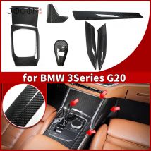 RHD LHD For BMW 3 4 Series G20 G21 G22 G28 G23 G42 320i 325i 330i Real Carbon Console Cover Gear Shift Panel Trim Car Interiors