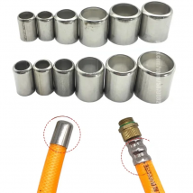 11.5mm-20mm Quality Stainless Steel Copper Sleeve High-Pressure Soft Hose Wearable Connecting Loop Garden Spray Pipe Joint Knot