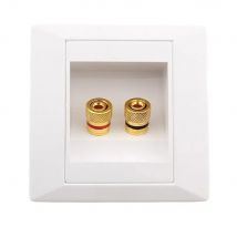 Two Position Speaker Panel 4mm Banana Socket Gold Plated Terminal Speaker Box Audio Panel Socket Outlet