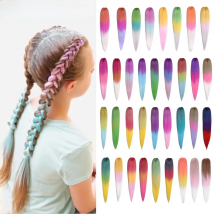 MISS ROLA Synthetic Kanekalon Hair Jumbo Braids 24 Inches100g Yaki Straight Hair Extension Pre Stretched Blonde Pink Wholesale