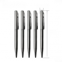 3Pcs/5Pcs Mini Metal Clip Ballpoint Pen 0.7mm Office Signature Rotating Pocket Size Ball Point Pen Small Oil Pens Blue Black Ink