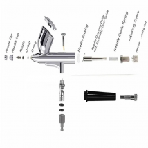 Airbrush Accessories for 0.3mm 130 Double Action Airbrush Spare Parts Repair Tool (Single, Two or Set for Your Choice) for Model