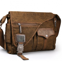 Ruil Men Canvas Multifunction Crossbody Bag Retro Handbags Travel Wear Resistance Shoulder Messenger Bags Leisure Package bolsa