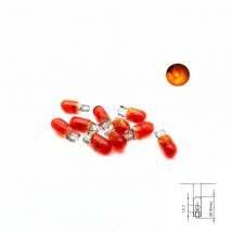 KULUZE 10pcs Car W5W T10 194 158 Halogen Lights 12V 5W Amber/Orange Lamp Instrument Reading Light Interior Clearance Bulbs
