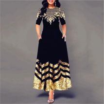 Women New Loose Boho Vintage Ruffles Befree Spring Elegant Party 5XL Dress Large Big Summer Party Maxi Dresses