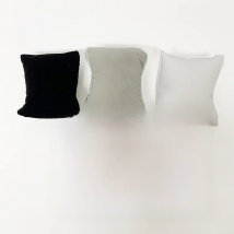 1Pcs 7*6Cm Mini White Black Grey Pu/velvet Watch Bangle Pillow Holder Bracelet Jewelry Display Chain Anklet Soft Pillow Cushion