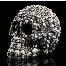 Human Skull Head 1:1 Life Size Decoration Collection Home Decor High Quality Crystal Cranium Skull Halloween Decoration