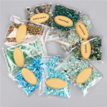 3-5mm Irregular Natural Gem Stone Chips Amethysts Citrines Crystal Quartz Gravel Mineral Fish Tank Decoration 20g/bag  Wholesale