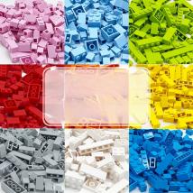 500-1500g Creative Building Blocks Sets Bulk White Gray Color Classic Bricks Compatible Major Bricks Brand MOC DIY Adults Toys