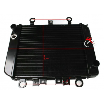 Motorcycle Engine Radiator Cooler Cooling System For Kawasaki ER-5 ER500 1996-2006 97 98