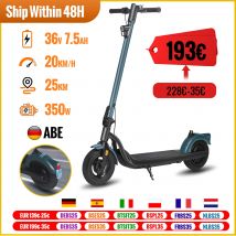 Patinete eléctrico DE 350w para adultos, Scooter con batería DE litio DE 36v, 20 km/h, 25km, largo alcance, neumático DE 10 pulgadas