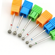 1Pc Diamond Nail Drill Ball Rotary Bit Eletric Milling Cutter Files 5.0mm Manicure Burr Cuticle Clean Polish Machine Accessory
