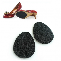 2 Pcs/Set Self-Adhesive Shoes Heel Sole Protector Rubber Pads Durable Wear-resistant Cushion 9CM 6.5CM