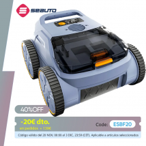 Aspirapolvere per piscina Seauto SAT20 150 minuti di funzionamento fino a 2000 piedi quadrati, aspirazione potente da 45.000 Pa, arrampicata a parete per piscine fuori/a terra