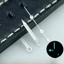 Silver Watch Hands Set Mod For NH35 NH36 4r35 4r36 Mov't SUB Style BGW9 C3 Lume Polished Finish