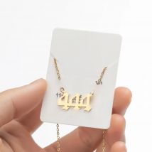 111 222 333 444 555 777 888 999 666 Devil Necklace Stainless Steel Unique Number Pendant Charms Golden Minimalist Jewelry BFF