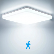 Ultra Thin Waterproof Led Ceiling Lamp Bathroom 30W 20W 15W PIR Motion Sensor Smart Kitchen Light AC85-265V For Hallway Corridor
