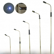 50pcs 1:75-1:500 Scale Diorama Architectural Metal Lamp Model 3V LED Toys Miniature Light Railway Train Layout Kit for Scene