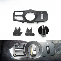 Car Interior Headlight Switch Rotation Button Headlamp Control Panel Cover For BMW 5 6 7 Series X3 X4 F10 F11 F07 F06 F01 F25