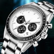 LIGE Fashion Men Watches Calendar Luminous Quartz Watch Mens Waterproof Stainless Steel Man Wristwatch Sport Business Male Clock