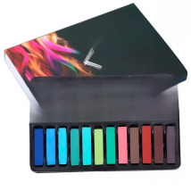 Temporary 24 Colors Crayons for Hair Non-toxic Hair Color Chalk Dye Pastels Stick DIY Styling Tools for Girls Kids Party Cosplay