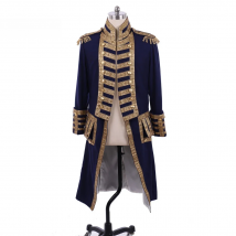 18th Century Royal Military Officer Soldier Coat Medieval Uniform Jacket Men's Colonial Tuxedo Hamilton Coat Cosplay Costume