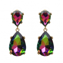 JURAN New Exquisite Full Crystal Drop Dangle Earrings Shiny Water Drop Brincos Rhinestone Fashion Maxi Statement Party Jewelry