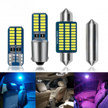 Auto Canbus T10 LED W5W BA9S T4W C5W LED Bulbs Vehicle Interior Map Dome Trunk Light Car Lighting C10W Lamps 31mm 36mm 39mm 41mm