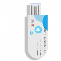 2023 New USB Temperature Data Logger 14400 Points USB Report With App 60 Days IP67 Disposable Recorder with Warning