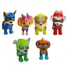 Puppy Patrol Dog The Mighty Movie Toy Figures Gift With 6 Collectible Action Figures Kids Toys for Boys and Girls