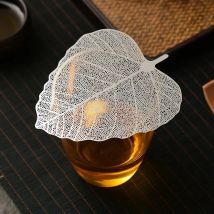 1PC Creative Bodhi Leaves Shape Tea Strainers Stainless Steel Kung Fu Tea Mesh Infusers Filter Drinkware Kitchen Accessories