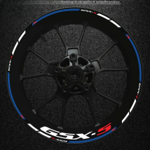 New Full Motorcycle Gsxs Thick Edge Outer Edge Sticker Stripe Wheel Decal Suitable For Suzuki Gsx-s Gsx-s750 Gsxs1000 750 1000